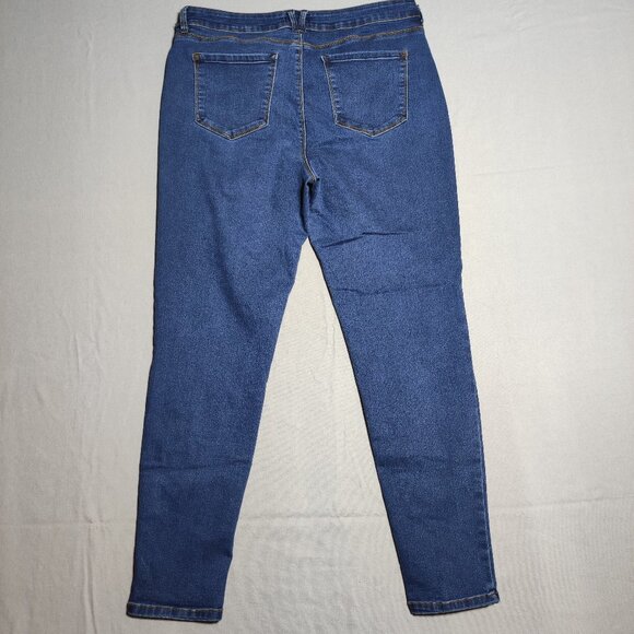 Curve appeal jeans women's size 12/31 ink blue colour essential skinny stretchy - Picture 3 of 14